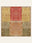 Gabbeh Harvest washable rug, square shape, top view