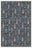 Cypress Night washable rug, rectangle shape, top view