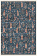 Alfombra lavable Cypress Night, forma rectangular, vista superior