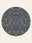Cypress Night washable rug, round shape, top view