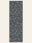 Cypress Night washable rug, runner shape, top view