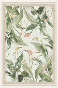 Orchid Grove washable rug, rectangle shape, top view
