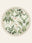Orchid Grove washable rug, round shape, top view