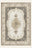 Kerman Pearl washable rug, rectangle shape, top view
