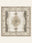 Kerman Pearl washable rug, square shape, top view
