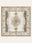 Kerman Pearl washable rug, square shape, top view