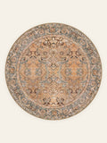 Amber Antique washable rug, round shape, top view