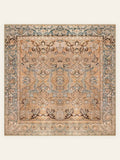 Tapis lavable Amber Antique, forme carrée, vu de dessus