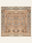 Amber Antique washable rug, square shape, top view