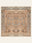 Amber Antique washable rug, square shape, top view