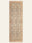 Apricot Herati washable rug, runner shape, top view