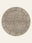 Mocha Fade washable rug, round shape, top view