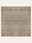 Mocha Fade washable rug, square shape, top view