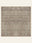 Mocha Fade washable rug, square shape, top view