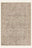 Taupe Medallion washable rug, rectangle shape, top view