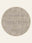 Taupe Medallion washable rug, round shape, top view