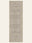 Taupe Medallion washable rug, runner shape, top view