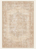 Blush Antique washable rug, rectangle shape, top view