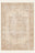 Blush Antique washable rug, rectangle shape, top view