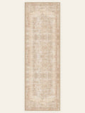 Blush Antique washable rug, runner shape, top view