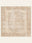 Blush Antique washable rug, square shape, top view