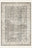 Silver Relic washable rug, rectangle shape, top view
