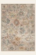 Pastel Anatolia washable rug, rectangle shape, top view