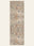 Pastel Anatolia washable rug, runner shape, top view