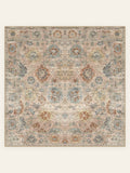Alfombra lavable Pastel Anatolia, forma cuadrada, vista superior