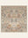 Pastel Anatolia washable rug, square shape, top view