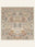 Pastel Anatolia washable rug, square shape, top view