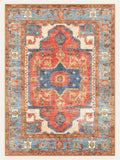 Serapi Crimson washable rug, rectangle shape, top view