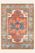 Serapi Crimson washable rug, rectangle shape, top view