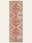 Serapi Crimson washable rug, runner shape, top view