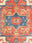 serapi crimson washable rug, pile texture close-up
