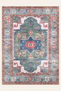 Serapi Forest washable rug, rectangle shape, top view