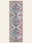Serapi Forest washable rug, runner shape, top view