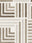 maze lines washable rug, corner and edge close-up