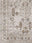 botanical panel washable rug, corner and edge close-up
