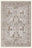 Botanical Panel washable rug, rectangle shape, top view