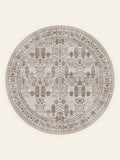 Alfombra lavable Botanical Panel, forma redonda, vista superior