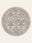 Botanical Panel washable rug, round shape, top view