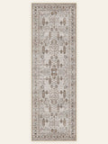 Botanical Panel washable rug, runner shape, top view