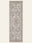 Botanical Panel washable rug, runner shape, top view