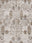 botanical panel washable rug, pile texture close-up