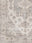 slate medallion washable rug, corner and edge close-up