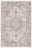 Slate Medallion washable rug, rectangle shape, top view