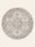 Slate Medallion washable rug, round shape, top view