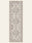 Slate Medallion washable rug, runner shape, top view