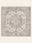 Slate Medallion washable rug, square shape, top view